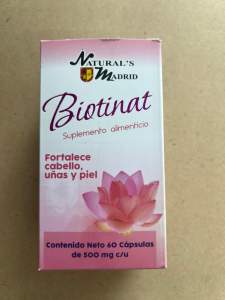 BIOTINAT 60 CAPS 500MG